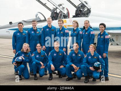 Datum: 06-06-17 Ort: Gebäude 26, Ellington Field - Hangar 276, Geb. 57, Geb. 9NW - SVMTF Thema: Abdeckung des ersten Tages des Astronauten-Kandidaten 2017 bei der NASA und hinter den Kulissen. Fotograf: James Blair Stockfoto