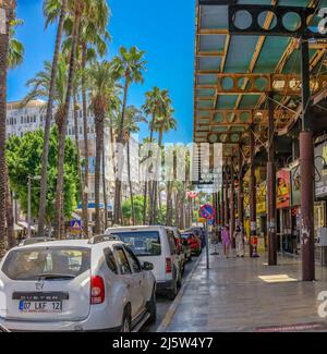 Straßen der Altstadt von Antalya in der Türkei Stockfoto