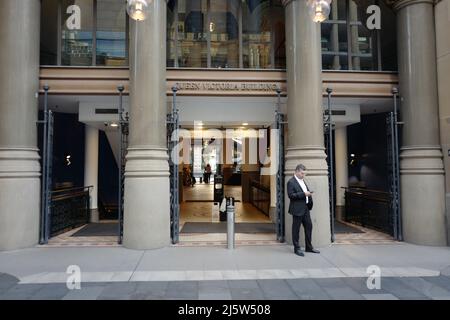 Eintritt zum Queen Victoria Building in Sydney Stockfoto