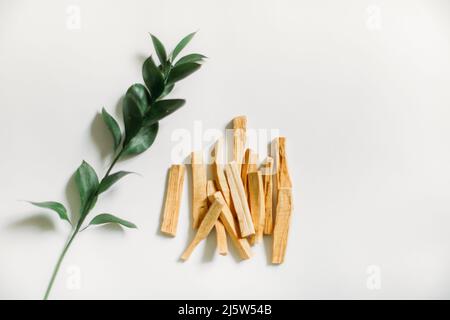 Abstrakter Duft Hintergrund von palo santo Weihrauch Stockfoto