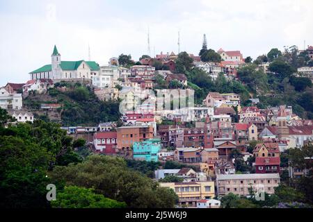 Ein Blick auf Antananarivo, Madagaskar. Stockfoto