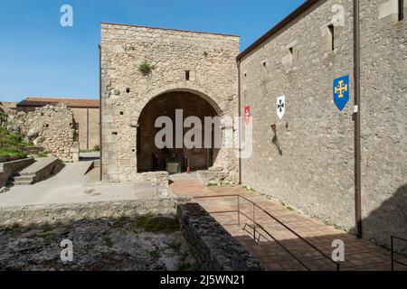 castello medievale - Paese di Montalbano Elicona, Provincia di Messina, borgo dei borghi 2015, splendido borgo medievale molto caratteristico Stockfoto