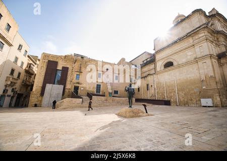 Platz Jean De Valette in Valletta Stockfoto