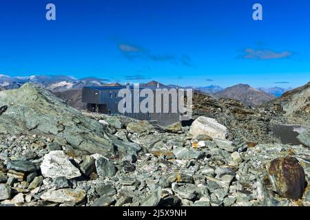 Tracuit Berghütte, Zinal, Val D Anniviers,Wallis, Schweiz Stockfoto