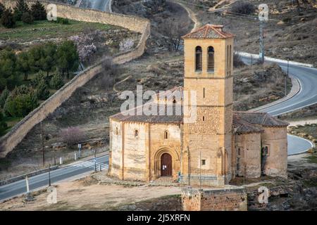 Iglesia de la Vera Cruz Segovia, Spanien Stockfoto