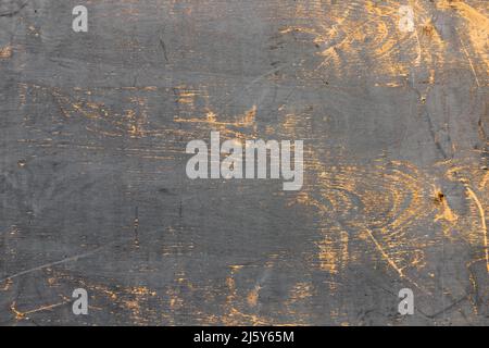 Alte grungy Sperrholzplatte in grau lackiert, Hintergrund Foto Textur Stockfoto