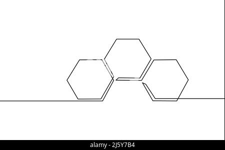 Zellulärer Wabenempfänger der Internet-Basisstation. One Line Telecommunication Global Connection Information Transmitter. Kontinuierlicher Vektor Stock Vektor