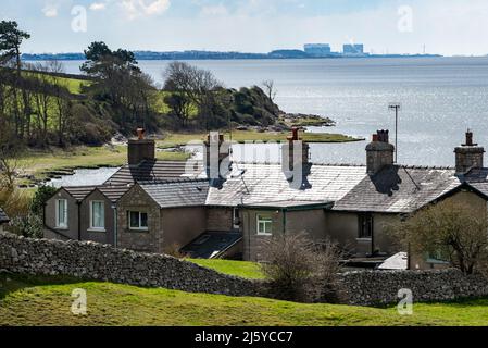 Fisherman's Cottages, Silverdale, Carnforth, Lancashire, Großbritannien Stockfoto