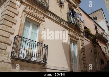 Alte Häuser in ragusa in sizilien (italien) Stockfoto