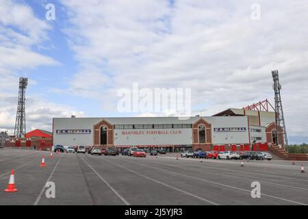 Ein allgemeiner Blick auf Oakwell vor diesem Abend Sky Bet Championship-Spiel, Barnsley vs Blackpool Stockfoto