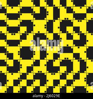 Op-Art digitale Grafik Muster mit Vektor abstrakte Formen und generative geometrische Formen, nützlich für Web-Hintergrund, Poster Art Design, Magazin Stock Vektor