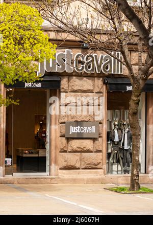 Nur Cavalli offiziellen Laden in der Suborna St in Sofia, Bulgarien, Balkan, Osteuropa, EU Stockfoto