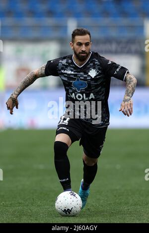 Stadio Giuseppe Sinigaglia, Como, Italien, 25. April 2022, Vittorio Parigini (Como 1907) in Aktion während Como 1907 gegen LR Vicenza - Italienischer Fußball Ser Stockfoto