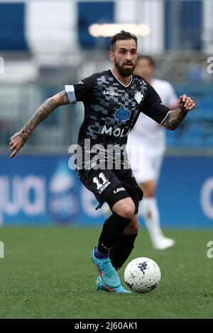 Stadio Giuseppe Sinigaglia, Como, Italien, 25. April 2022, Vittorio Parigini (Como 1907) in Aktion während Como 1907 gegen LR Vicenza - Italienischer Fußball Ser Stockfoto