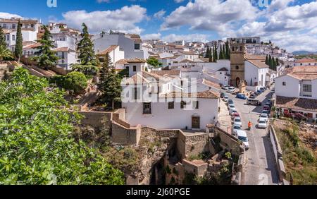 Blick auf Fuente de los Ocho Canos, Ronda, Spanien Stockfoto