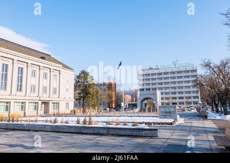 Rüütli Plats, Pärnu, Estland Stockfoto