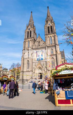 Ostermarkt, Namesti miru, Prag, Tschechische Republik Stockfoto