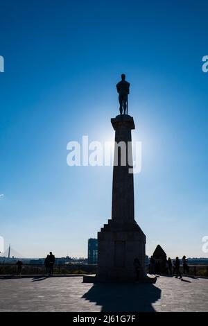 Pobednik, der Sieger, von Ivan Mestrovic, Park Kalemegdan, Belgrad, Serbien Stockfoto