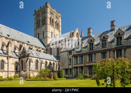 Frühlingsnachmittag in der St. John the Baptist catholic Cathedral in Norwich, Norfolk, England. Stockfoto