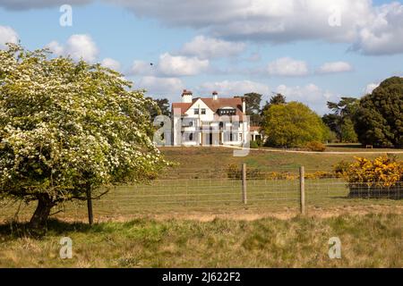 Tranmer House, ehemaliges Wohnhaus von Edith Pretty Sutton Hoo, Suffolk, England, Großbritannien Stockfoto