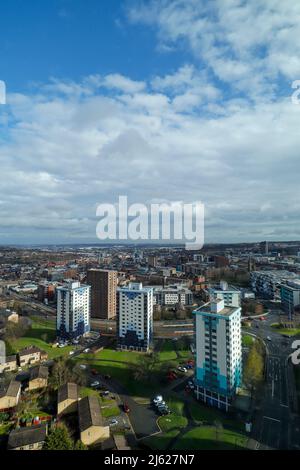 Skyline der Stadt Sheffield South Yorkshire England Stockfoto