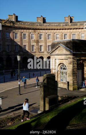 Neu renovierter Crescent in Buxton Derbyshire England Stockfoto