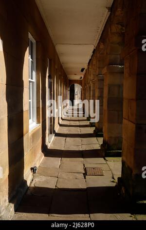 Neu renovierter Crescent in Buxton Derbyshire England Stockfoto