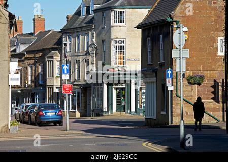 The High Street, Uppingam, Rutland, England Stockfoto