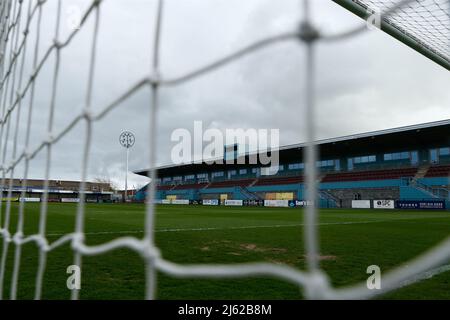 SOUTH SHIELDS, GROSSBRITANNIEN. APR 26. Eine allgemeine Ansicht vor dem Halbfinalspiel der Premier League in der Northern Premier League zwischen South Shields und Warrington Town im Mariners Park, South Shields, am Dienstag, den 26.. April 2022. (Kredit: Will Matthews | MI News) Kredit: MI News & Sport /Alamy Live News Stockfoto