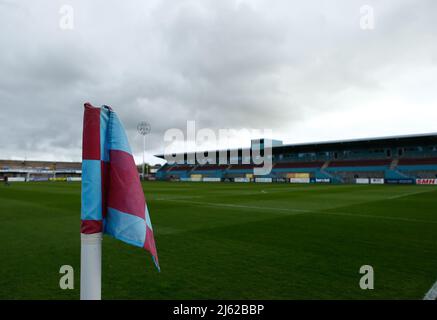 SOUTH SHIELDS, GROSSBRITANNIEN. APR 26. Eine allgemeine Ansicht vor dem Halbfinalspiel der Premier League in der Northern Premier League zwischen South Shields und Warrington Town im Mariners Park, South Shields, am Dienstag, den 26.. April 2022. (Kredit: Will Matthews | MI News) Kredit: MI News & Sport /Alamy Live News Stockfoto