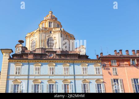 Königliche Kirche des heiligen Laurentius in Turin . Real Chiesa di San Lorenzo Stockfoto