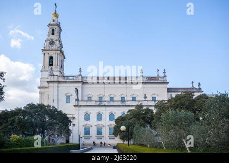 Weltberühmte Basilika unserer Lieben Frau vom Rosenkranz in Fatima Portugal Stockfoto