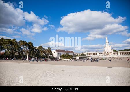 Weltberühmte Basilika unserer Lieben Frau vom Rosenkranz in Fatima Portugal Stockfoto