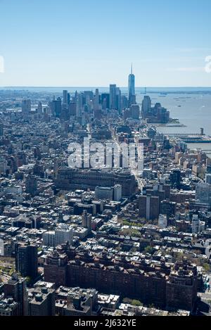 Aussichtsplattform am Hudson Yard in Midtown Manhattan, New York City Stockfoto