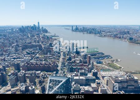 Aussichtsplattform am Hudson Yard in Midtown Manhattan, New York City Stockfoto