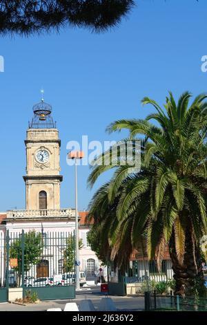 Eintritt zum Marinestützpunkt Toulon Stockfoto