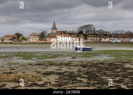 Bosham, ein Küstendorf und eine zivile Gemeinde im Chichester District von West Sussex, innerhalb der historischen Grafschaft Sussex, England Stockfoto