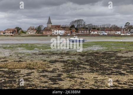 Bosham, ein Küstendorf und eine zivile Gemeinde im Chichester District von West Sussex, innerhalb der historischen Grafschaft Sussex, England Stockfoto