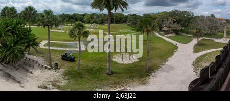 Ein Panoramablick auf Ponce de Leon's Fountain of Youth Park Stockfoto