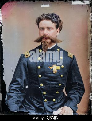 Colonel Percy Wyndham (22. September 1833 – 27. Januar 1879) war ein englischer Soldat und Abenteurer, der in den Streitkräften mehrerer Länder diente. Stockfoto