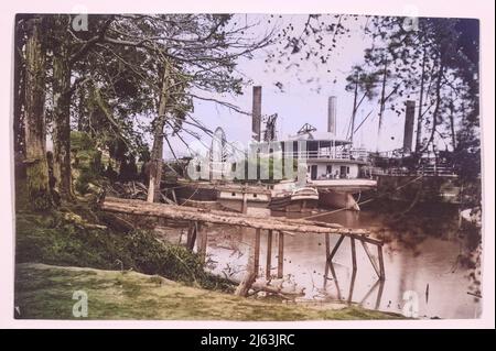 White House Landing, Pamunkey River | 1864 | Timothy H. O'Sullivan Stockfoto