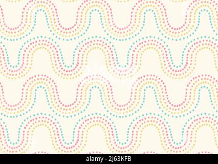 Regenbogenpunkte. Abstrakte Vektordarstellung „Doodle“ Stock Vektor