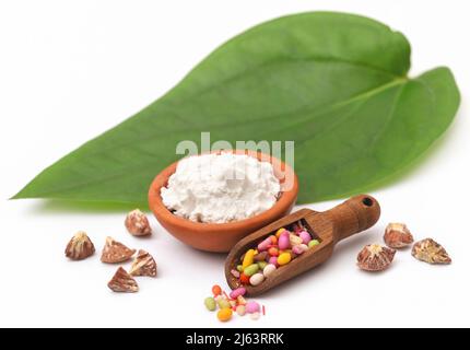 Betel Blatt und seine Gewürze Populärkultur in Südostasien Stockfoto