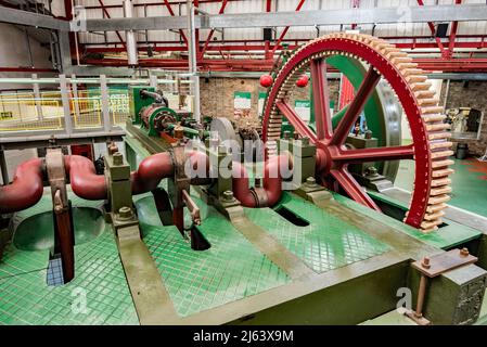 Enginuity auf dem Gelände des Eisenmuseums in Coalbrookdale Stockfoto