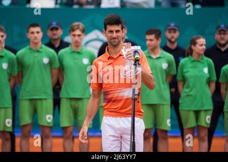 Novak Djokovic aus Serbien mit dem zweiten Platz Stockfoto