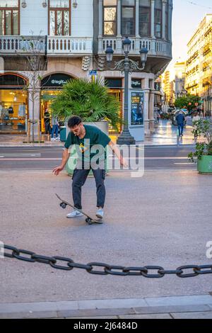 Tägliches Leben in Valencia, Spanien, 2022 Stockfoto