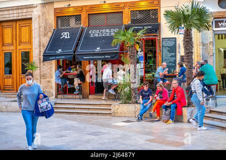 Tägliches Leben in Valencia, Spanien, 2022 Stockfoto