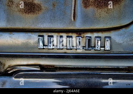 Chrysler Auto Emblem auf vintage Auto Stockfoto