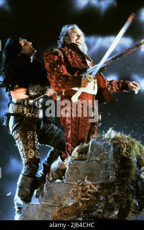 CLANCY BROWN, SEAN CONNERY, HIGHLANDER, 1986 Stockfoto