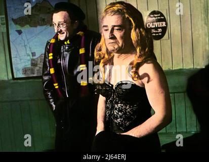 CHARLES HAWTREY, KENNETH CONNOR, FAHREN SIE WEITER NACH CABBY, 1963 Stockfoto